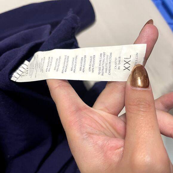 Fabletics Demi Lovato Midnight‎ Blue Mock Neck Pullover Sweatshirt - Size XXL - Picture 6 of 9